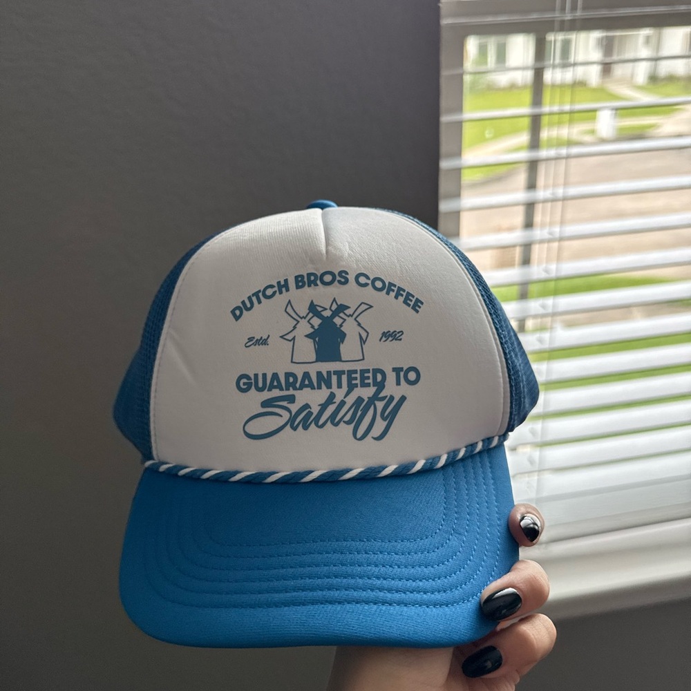 Dutch Bros Coffee Blue and White Trucker Hat